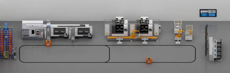 LGJ-SJ17智能機(jī)器人個(gè)性化定制多智能體生產(chǎn)線
